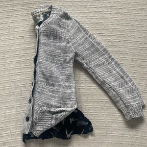 Anthropologie bird knit cardigan.